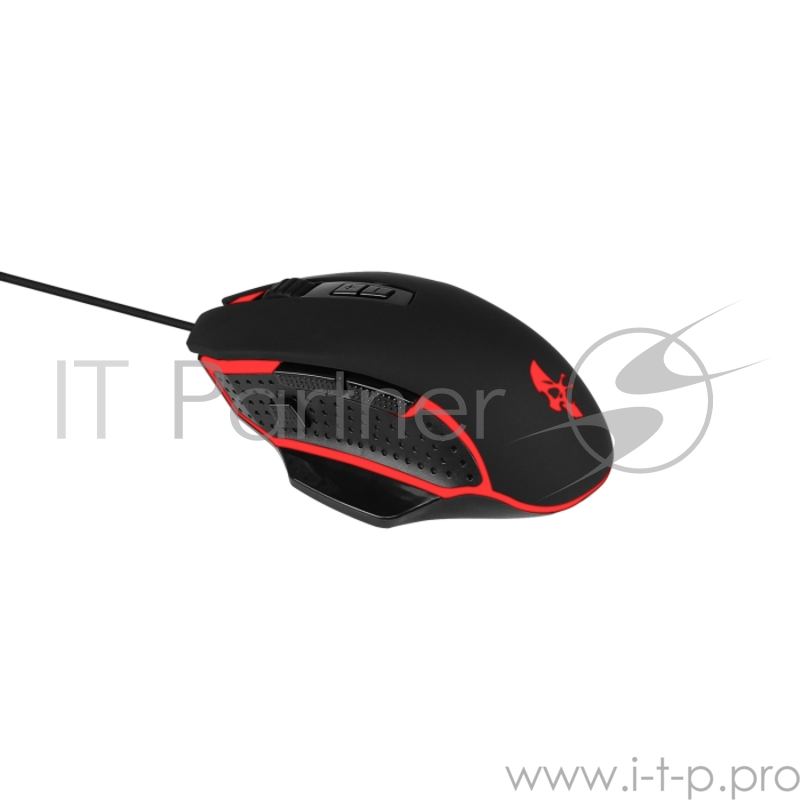 Проводная игровая мышь Jet.A LYCAN JA-GH39 чёрная USB {800/1600/2400/3200dpi, 8 кнопок, LED-подсветка, кабель 1.6м}