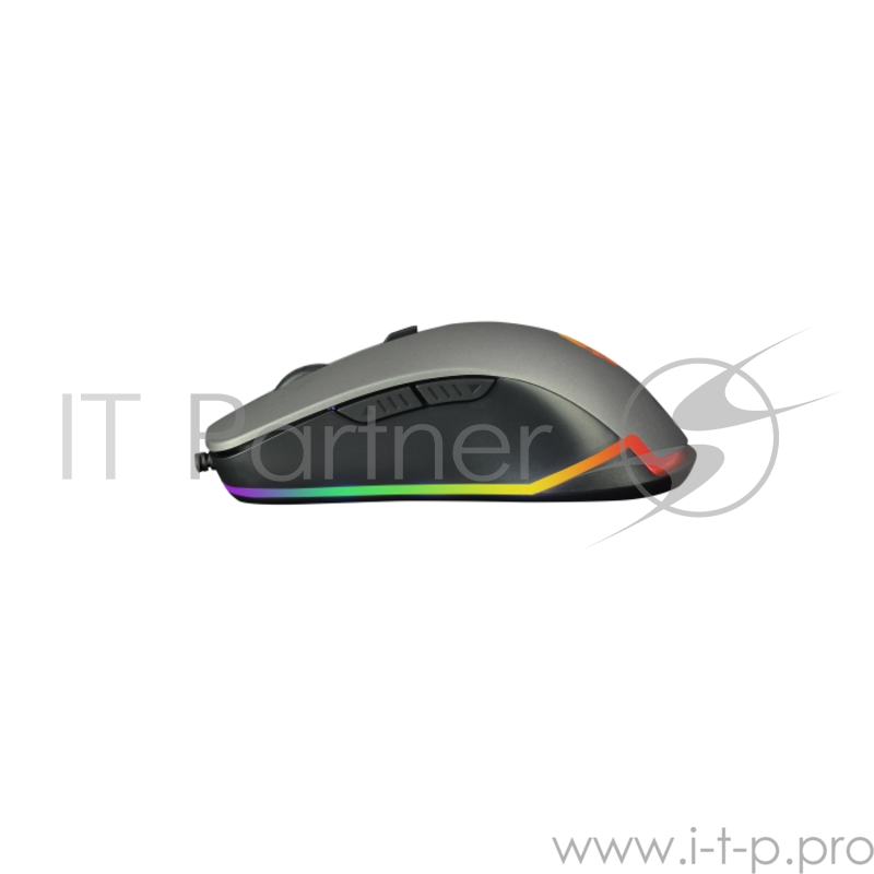 Проводная игровая мышь Jet.A PANZER JA-GH41 чёрно-серая (1200-3200dpi,6 пр.кнопок,LED-подсветка,USB)