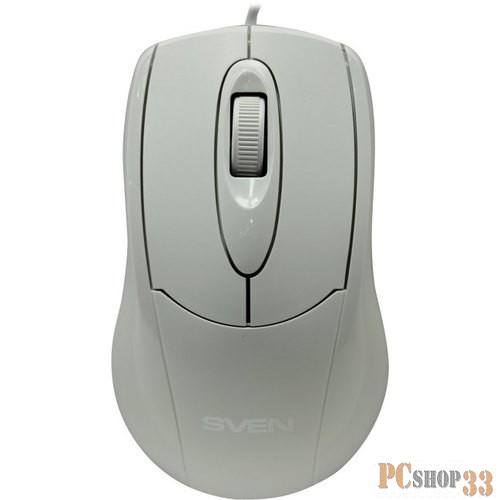 Мышь SVEN RX-110 USB белая (2+1кл. 1000DPI, цвет. картон, каб. 1,5м)