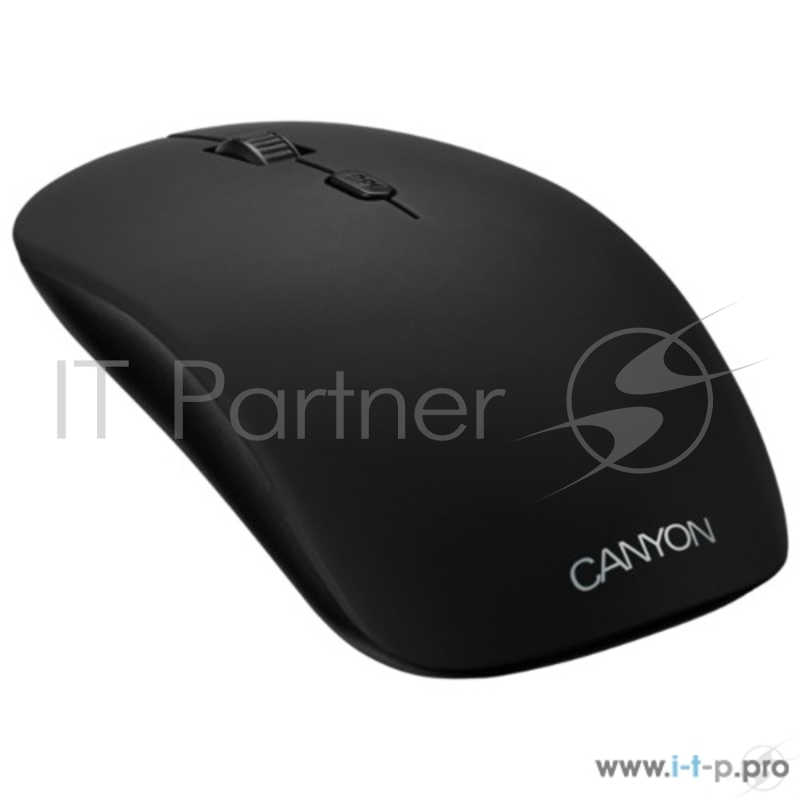 Беспроводная мышь CANYON CND-CMSW401JB {wireless Optical Mouse with 4 buttons, DPI 800/1200/1600, 1 additional cover(Jersey Blue), black, 103*58*32mm, 0.087kg, 2.4GHz}