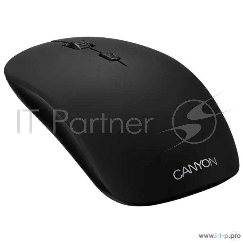 Беспроводная мышь CANYON CND-CMSW401DR {wireless Optical Mouse with 4 buttons, DPI 800/1200/1600, 1 additional cover(Deer), black, 103*58*32mm, 0.087kg, 2.4GHz}