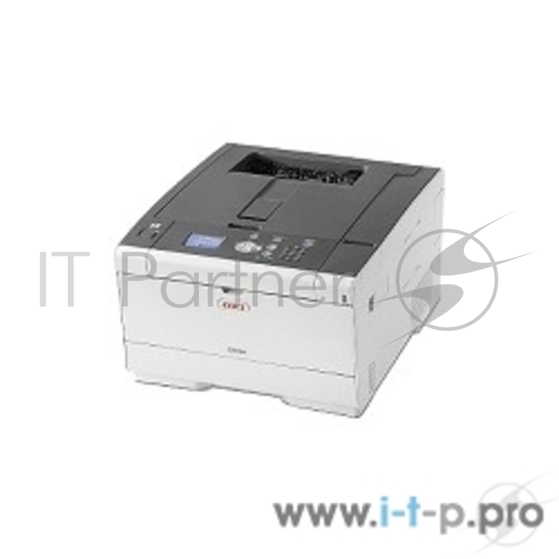 Принтер Oki C532dn-Euro, цветной светодиодный A4, 30 стр/мин, 1200x1200 dpi, 1024 Мб, дуплекс, подача: 350 лист., вывод: 250 лист., Post Script, Ethernet, USB, ЖК-панель