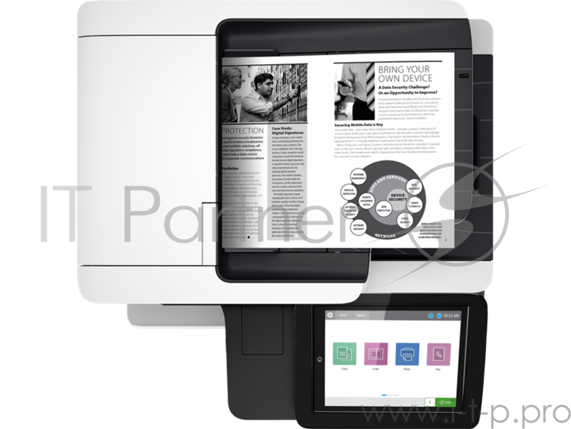 Лазерное МФУ HP LaserJet Enterprise M528dn