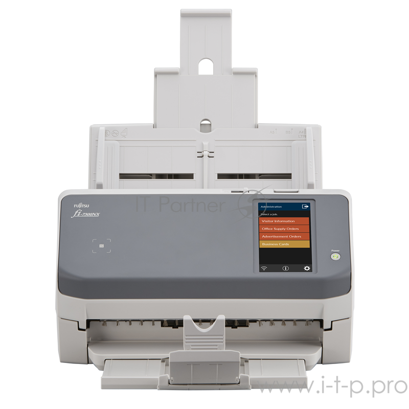 Документ сканер Fujitsu fi-7300NX А4, двухсторонний, 60 стр/мин, автопод. 80 листов, сенсорный экран, Wi-Fi, USB 3.1, Gigabit Ethernet fi-7300NX, Document scanner, A4, duplex, 60 ppm, ADF 80, TouchScreen, Wi-Fi, USB 3.1, Gigabit Ethernet