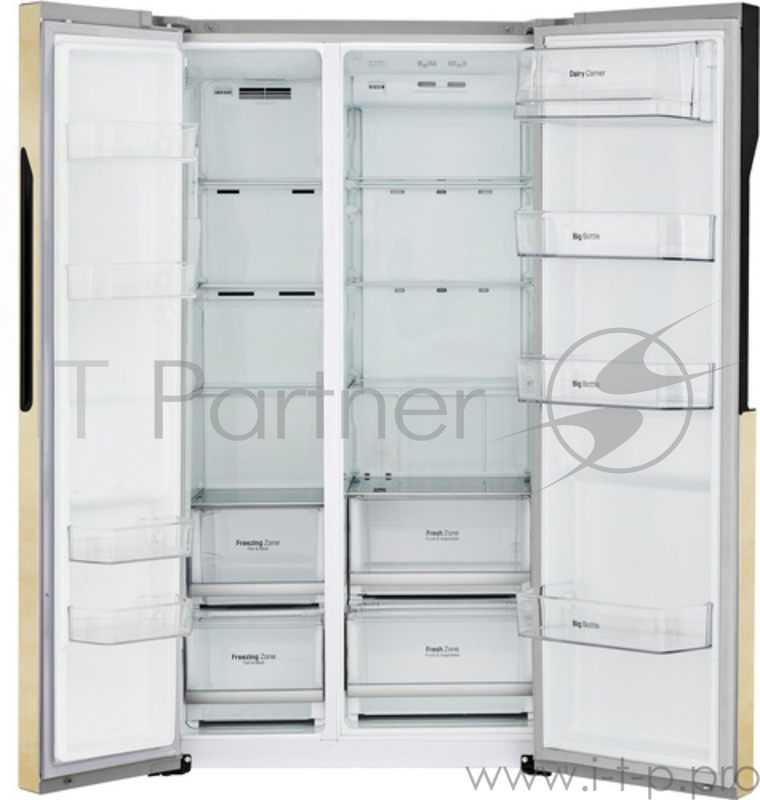 Холодильник LG GC-B247JEUV бежевый (двухкамерный)