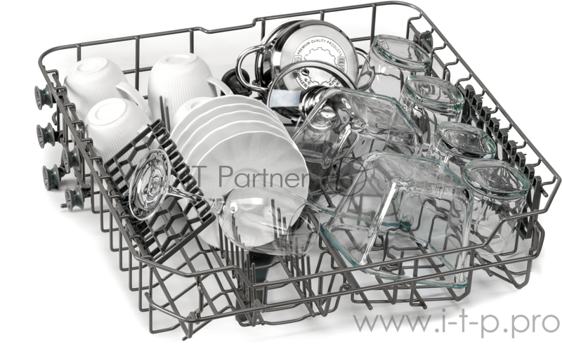 Посудомоечная машина Weissgauff полноразмерная, отдельностоящая, 60см, 12 комплектов, 5 программ, 1/2 загрузка, аквастоп, белая