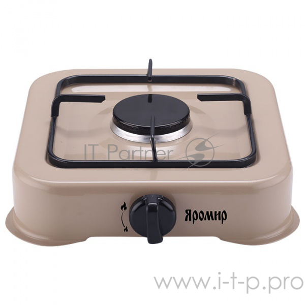 Плитка газовая ЯРОМИР ЯР-3011(10) одноконфорочная цвет бежевый