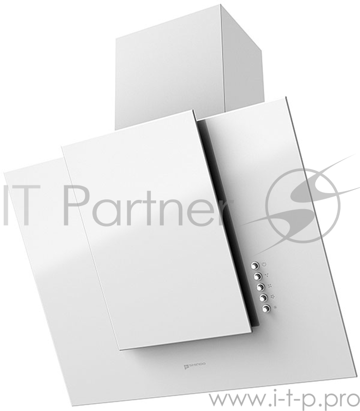 Вытяжка каминная Shindo Nori 60 W/WG белый управление: кнопочное (1 мотор)