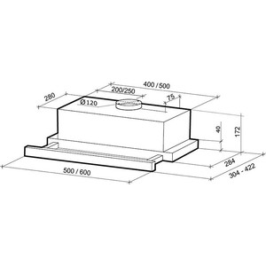 Вытяжка SHINDO LIBRA 50 W кухонная