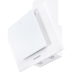 Вытяжка Weissgauff Наклонная, 50см, 900 м3, поверхность:металл/стекло, кнопочное управление, белая