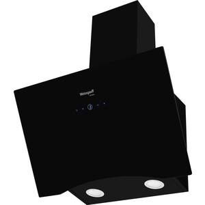 Вытяжка Weissgauff ASSY 60TCBL черный , наклонная, 60см, 1000 м3, периметральное всасывание, поверхность:закаленное стекло, сенсорное управление