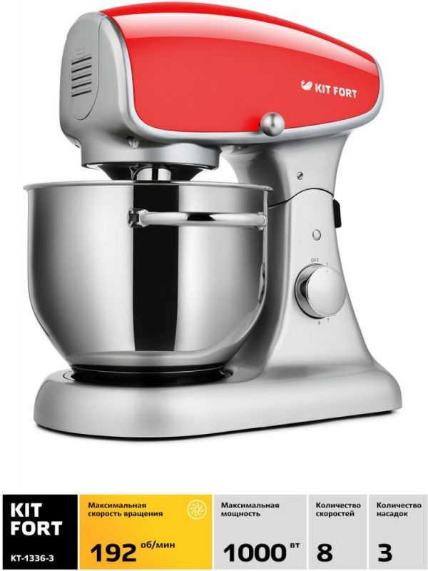Блендер стационарный Kitfort КТ-1336-3 1000Вт красный