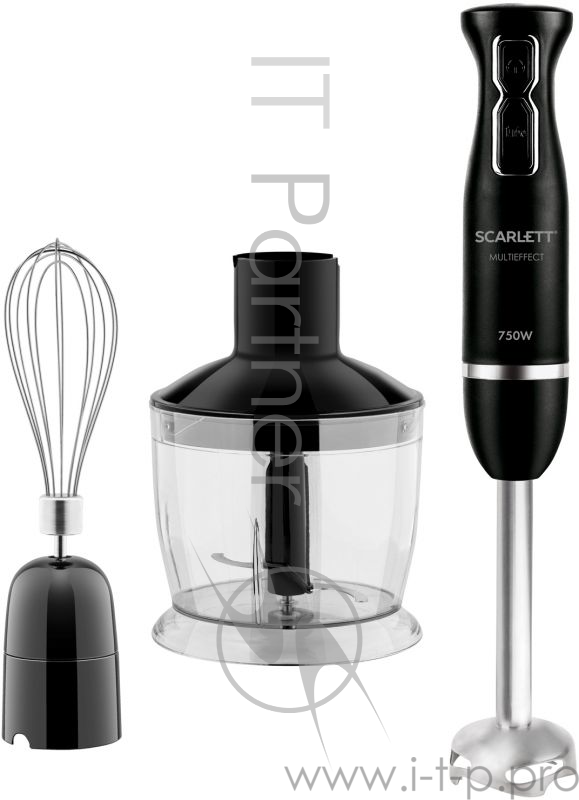 Блендер погружной Scarlett SC-HB42F39 750Вт черный/серебристый