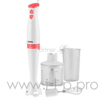 Блендер DELTA DL-7043B белый с коралловым