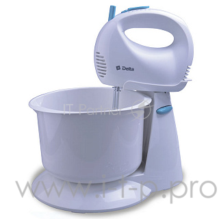 Миксер DELTA DL-5067С белый с голубым
