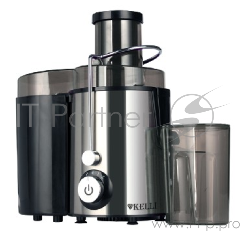 Соковыжималка KELLI KL-5090 центробежная. Мощность 700 Вт, питание 220-240В, 50Гц, металлический корпус и фильтр, объем резервуара сока 0,6 л., 2 скорости + импульный режим, широка я загрузочная горловина - 65мм, объем контейнера для жмыха 1л, сепар