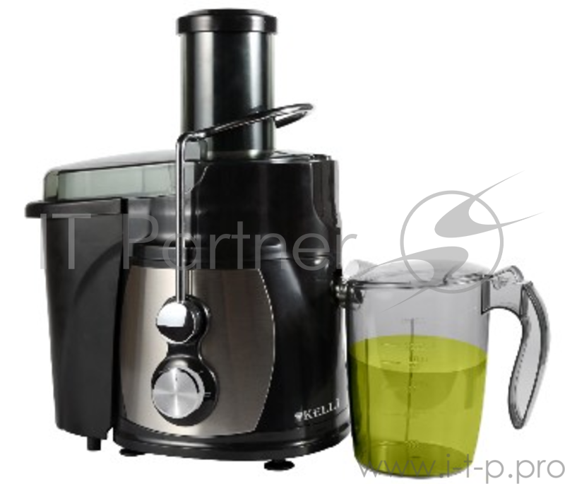 Соковыжималка KELLI KL-5091 центробежная. Мощность 1100 Вт, питание 220-240В, 50Гц, металлический корпус и фильтр, объем резервуара сока 1л., 2 скорости + импульный режим, широка я загрузочная горловина - 75мм, объем контейнера для жмыха 1л, функция