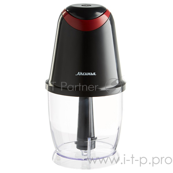 Измельчитель АКСИНЬЯ КС-500Н черный с красным: 300Вт, чаша 500мл (Россия)(6)