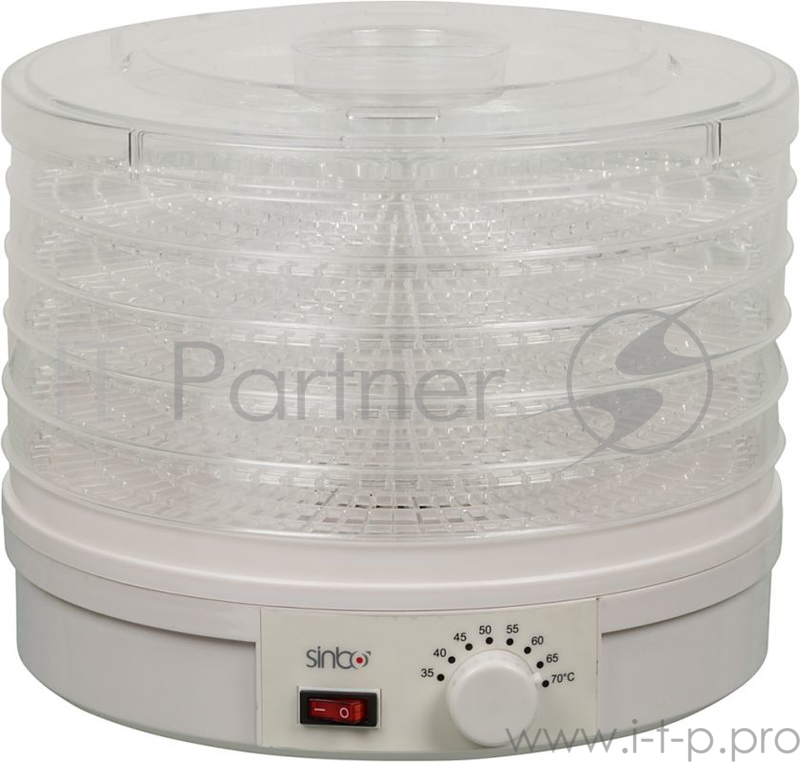 Сушка для фруктов и овощей Sinbo SFD 7401 5под. 245Вт белый