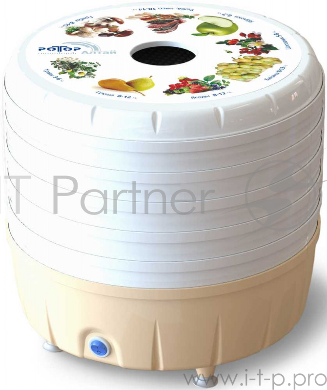 Сушка для фруктов и овощей Ротор Алтай СШ-022 5под. 350Вт белый