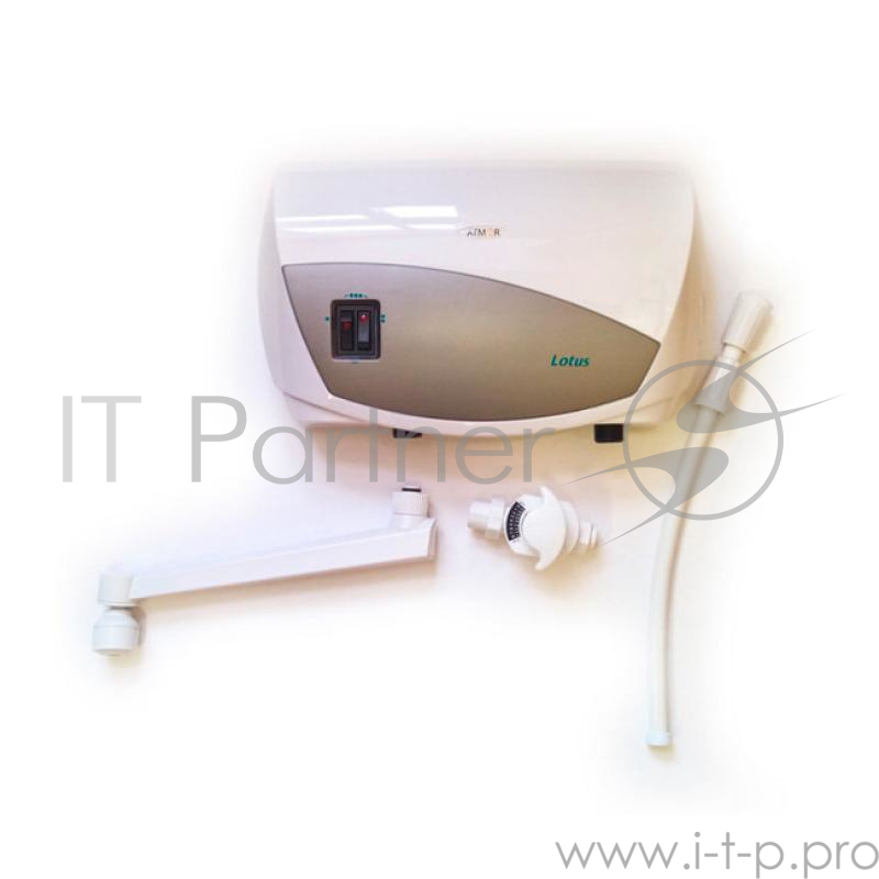 Водонагреватель ATMOR LOTUS 3,5 кВт кух. сеть 220 В/ 50 Гц, Сетевой шнур отсутствует, Конструкция: Горизонтальная, навесная, управление механическое, мощность 3,5 кВт, Рекомендуемое сечение кабеля: 3х2,5 мм2., Объем воды нагреваемый за 1 мин на 25°C: