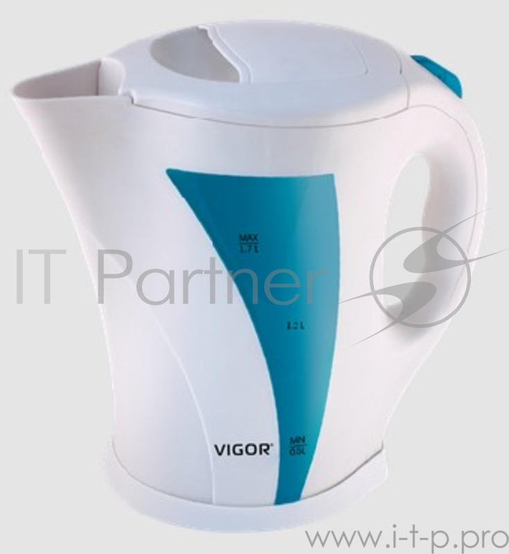 Чайник электрический Vigor HX-2001, пластиковый корпус, 1,8 л, 2200 Вт