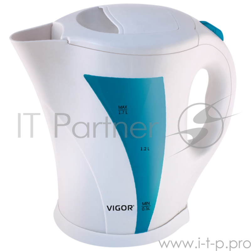 Чайник электрический Vigor HX-2001, пластиковый корпус, 1,8 л, 2200 Вт