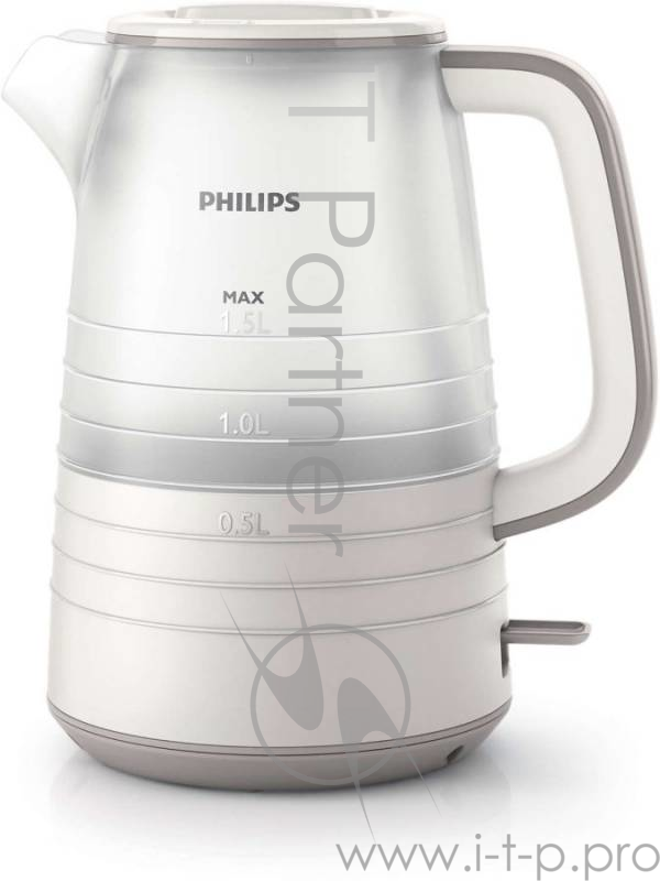 Чайник электрический Philips HD9336/21 1.5л. 2200Вт бежевый/белый (корпус: пластик)