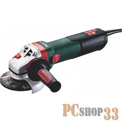 Шлифовальная машина Metabo WEBA 17-125 Quick Угловая шлифовальная машина 600514000 { 1700вт, 125мм, 3.7Нм,автоб,тормоз, 11000 об/мин, кейс, вес 2.5 кг }