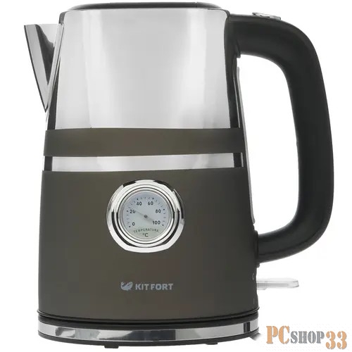 Чайник электрический Kitfort КТ-670-1 1.7л. 2200Вт графит (корпус: металл)
