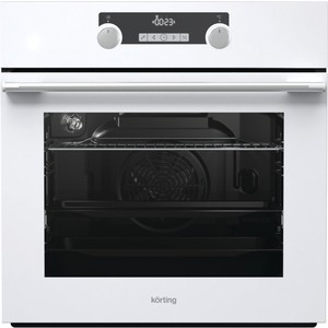 Встраиваемые электрические духовки Korting/ Motion, 59.8 х 59.5 x 56 см, 71л, 11 режимов нагрева, гриль, дисплей, сенсорное электронное управление, утапливаемые переключатели, доводчик двери Soft Closing, телескопические направляющие на одном уровне,