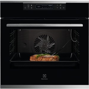 Духовой шкаф Electrolux OKE8C31X SenseCook, основной цвет - нержавеющая сталь, сенсорное управление, электронное регулирование времени и температуры, будильник, таймер отключения, отложенный старт, подсказка оптимальной температуры, меню на русском