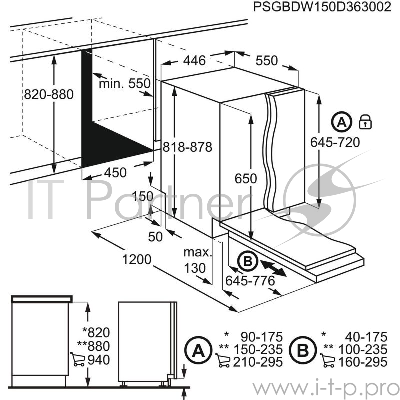 Посудомоечная машина Zanussi ZDV91506FA 1950Вт узкая