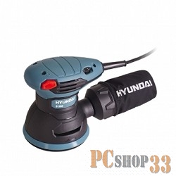 Шлифовальная машина HYUNDAI O 350 Эксцентриковая шлифмашина { 350 Вт, 5000-12000 об/мин, 1,4 кг, + коробка }