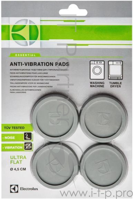 Антивибрационная подставка для стиральных машин Electrolux E4WHPA02 40гр (упак: 4шт)