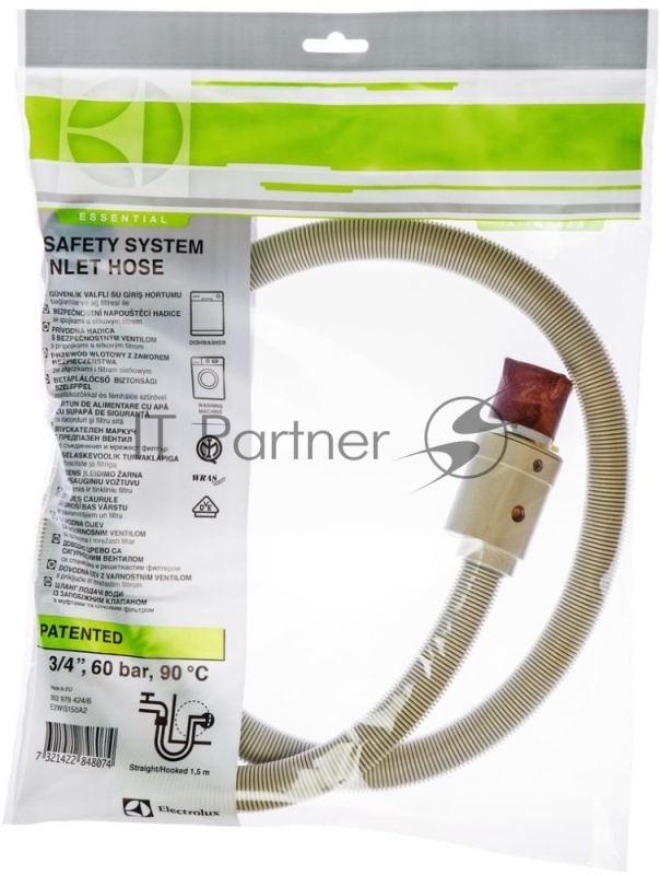 Шланг для посудомоечных и стиральных машин Electrolux E2WIS150A полимер 520гр