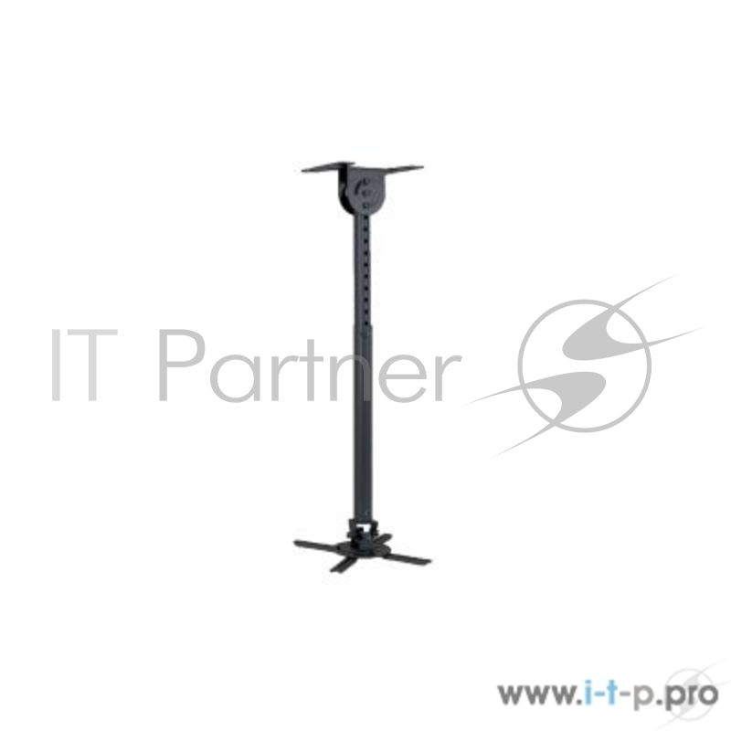 Крепления для проекторов Wize WPA-B черный {Потолочные, Макс. крепежное расстояние 260х260, макс. вес нагрузки 12 кг, Наклон,поворот °+/-15, расстояние от стены/ потолка 35-46 см}