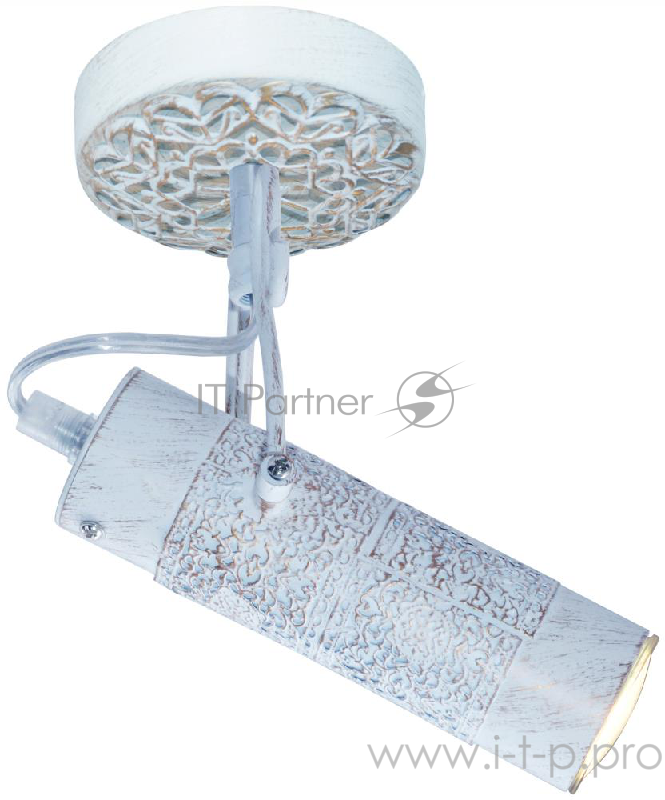 Спот KLEIO GU10X1X50W ANTIQUE WHITE 1283/1A