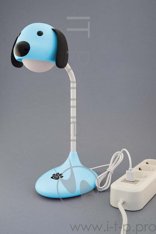 Ночник Lucia Зверяшки-светяшки Песик пластик голубой