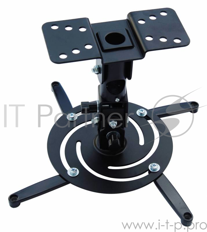 Крепления для проекторов Cactus CS-VM-PR04-BK черный Кронштейн для проектора макс.10кг настенный и потолочный поворот и наклон