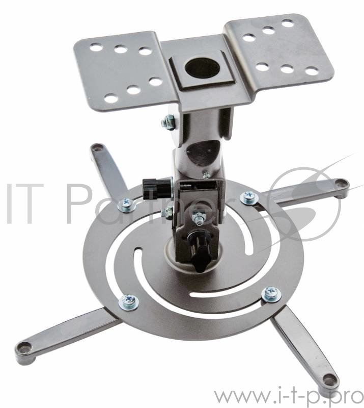 Крепления для проекторов Cactus CS-VM-PR04-AL серебристый Кронштейн для проектора макс.10кг настенный и потолочный поворот