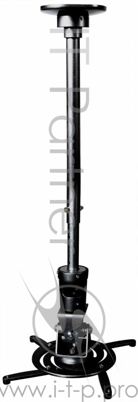 Крепления для проекторов Cactus CS-VM-PR01L-BK черный Кронштейн для проектора макс.10кг настенный и потолочный поворот