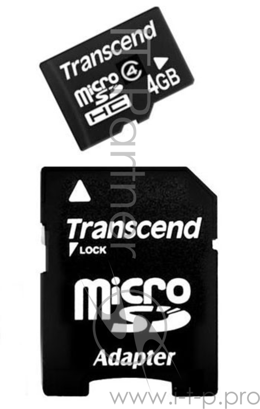 Карта памяти Micro SecureDigital 32Gb Transcend TS32GUSDHC4 {MicroSDHC Class 4, SD adapter}