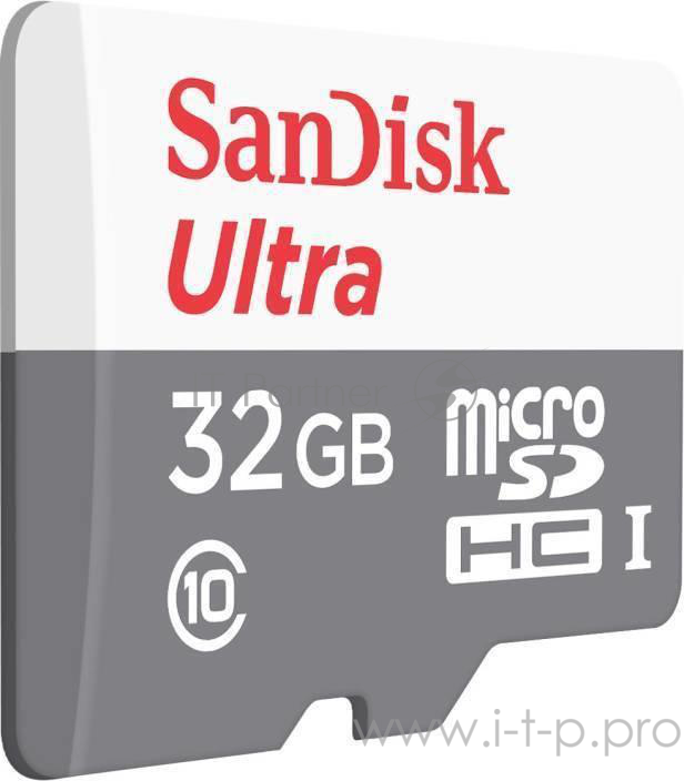 Карта памяти Micro SecureDigital 32Gb SanDisk SDSQUNS-032G-GN3MN {MicroSDHC Class 10, Ultra Android}
