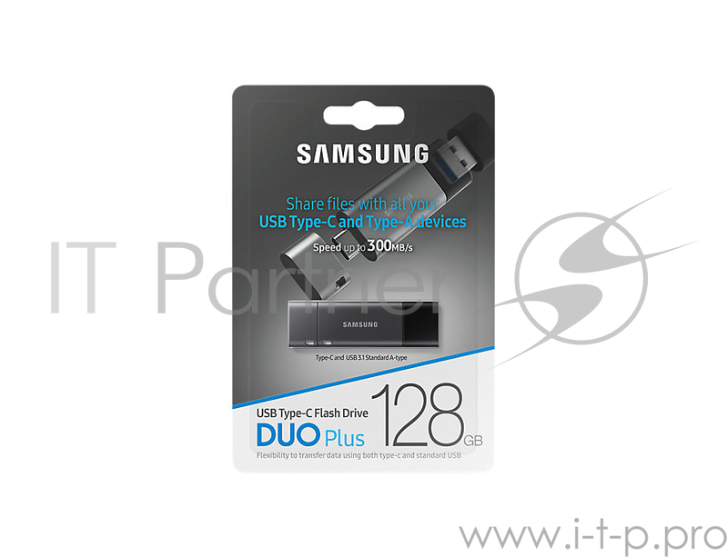 Флеш накопитель 128GB SAMSUNG DUO Plus, USB 3.1, 300 МВ/s