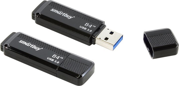 Внешний накопитель 64Gb USB Drive <USB3.0> Smartbuy Dock Black (SB64GBDK-K3)