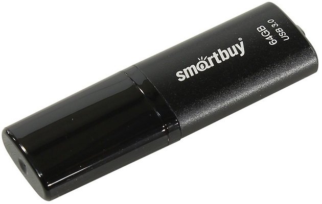 Внешний накопитель 64Gb USB Drive <USB3.0> Smartbuy X-Cut Black (SB64GBXC-BL)