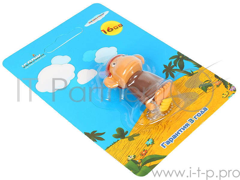 Внешний накопитель 16GB USB Drive <USB 2.0> ICONIK Обезьяна (мартышка из м/ф