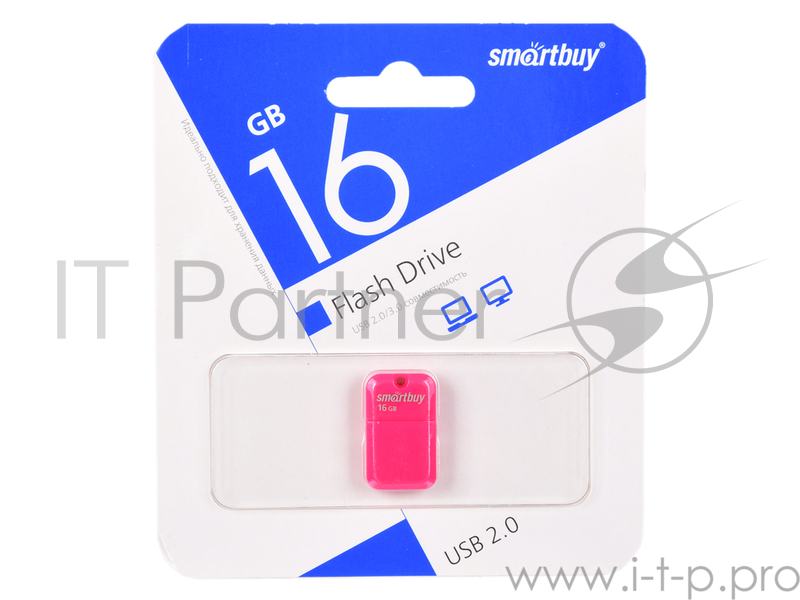 Внешний накопитель 16Gb USB Drive <USB2.0> SmartBuy ART Pink (SB16GBAP)