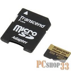 Карта памяти Micro SecureDigital 32Gb Transcend TS32GUSDU3 {MicroSDHC Class10, UHS-I U3}